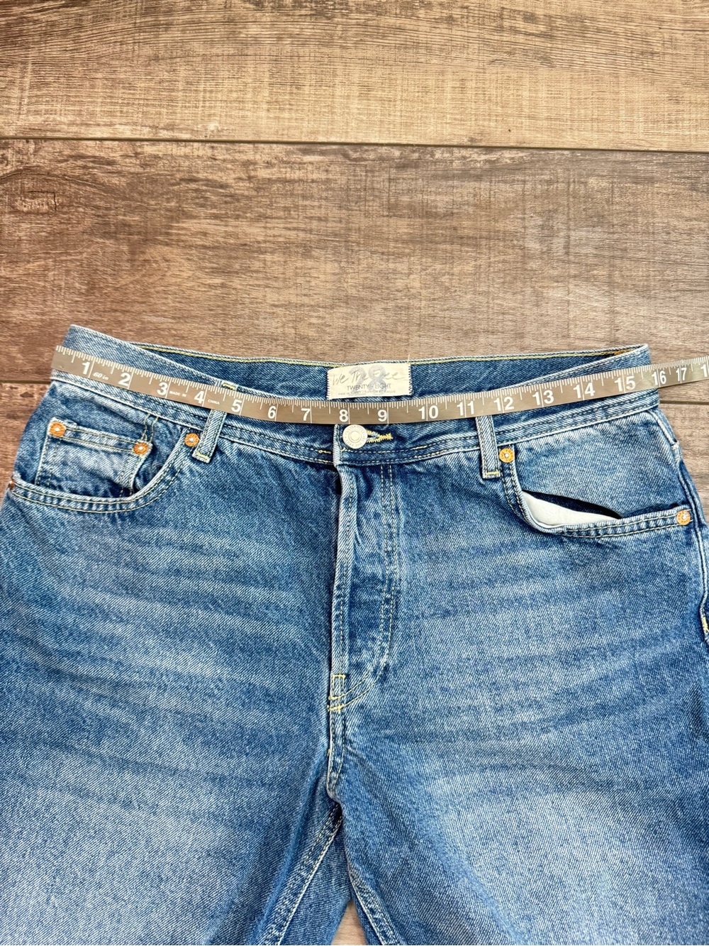 Free People Blue Distressed Boyfriend Jeans Sz 28 - Picture 5 of 7
